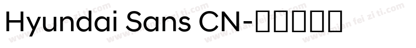 Hyundai Sans CN字体转换